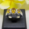 SR18458 : แหวนเงินแท้ 925 ฝัง Citrine