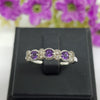 JRA138 : แหวน  เงินแท้ 925 ฝัง Amethyst