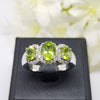 SR18445 : แหวนเงินแท้ 925 ฝัง Peridot