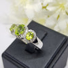 SR18445 : แหวนเงินแท้ 925 ฝัง Peridot